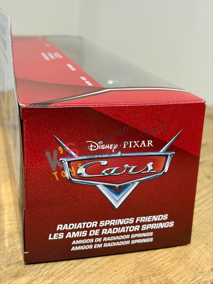 GIFT SET Disney Pixar Cars by MATTEL, EXCLUSIVE 5 PACK RADIATOR SPRINGS FRIENDS - 20TH ANNIVERSARY LOGO BNIP