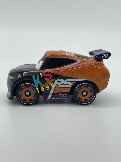 Loose Mini Racers Pixar Disney Cars, XRS TIM TREADLESS - Mint / Near Mint Condition