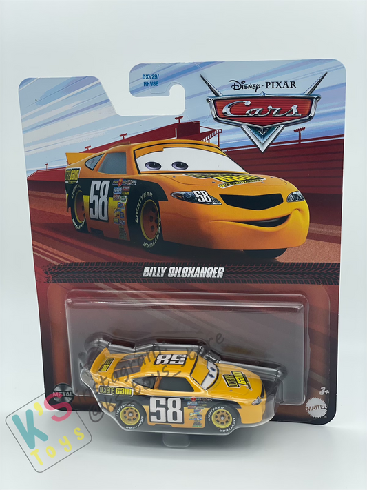 DISNEY PIXAR CARS BY MATTEL - "BILLY OILCHANGER" 2025 RE-RELEASED - BNIP