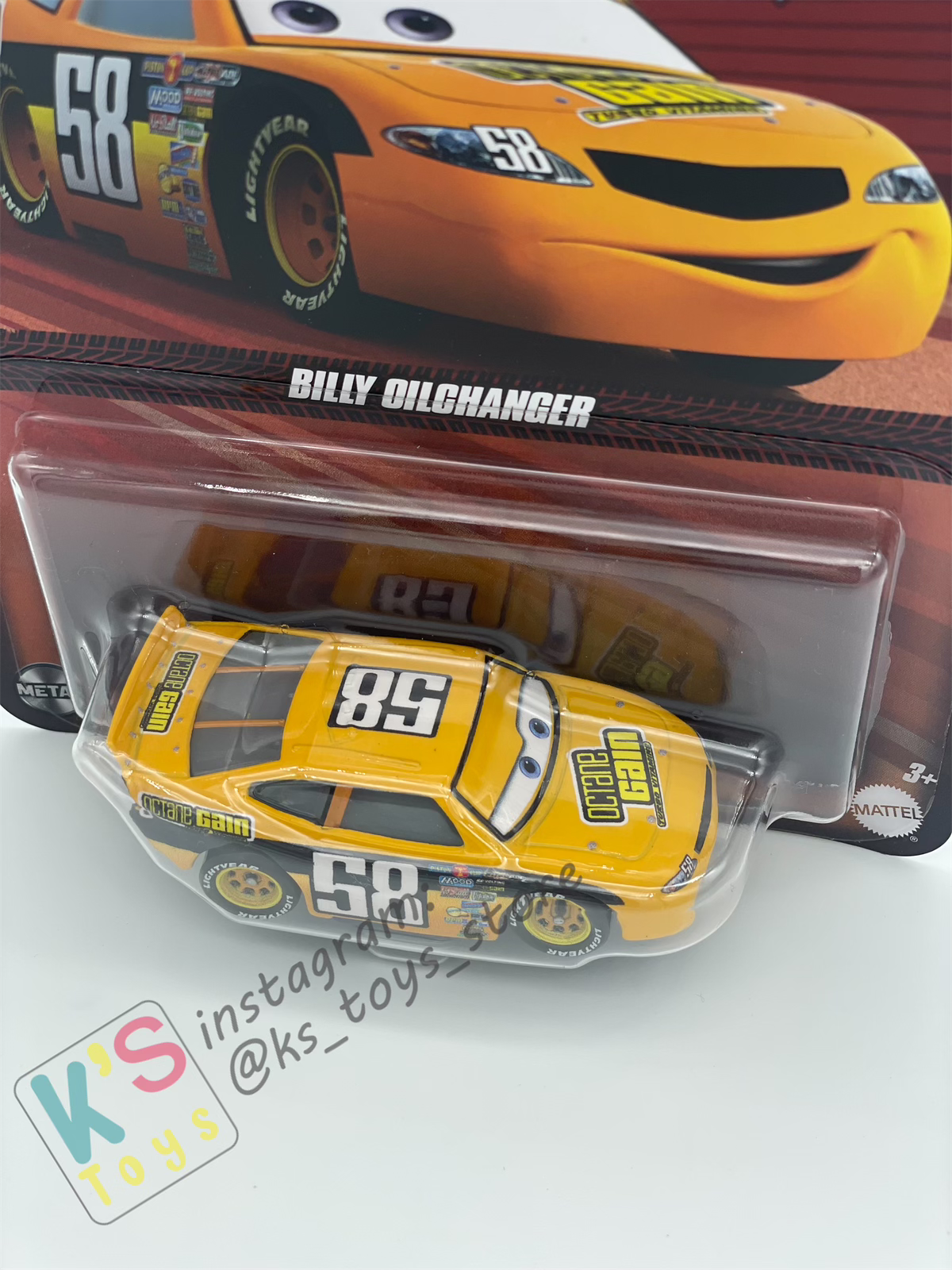 DISNEY PIXAR CARS BY MATTEL - "BILLY OILCHANGER" 2025 RE-RELEASED - BNIP