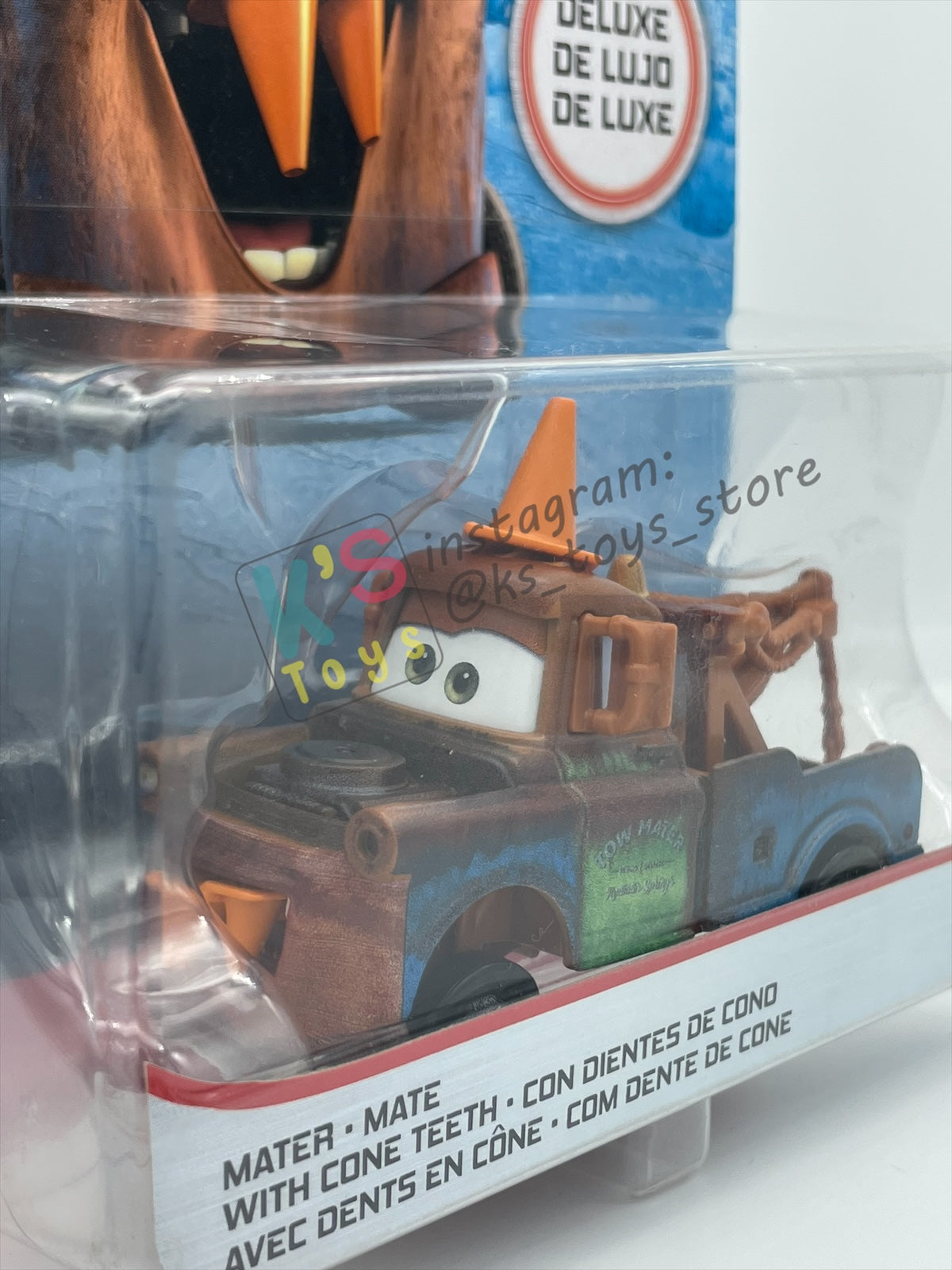 DELUXE DISNEY PIXAR CARS "MATER WITH CONE TEETH" - BNIP