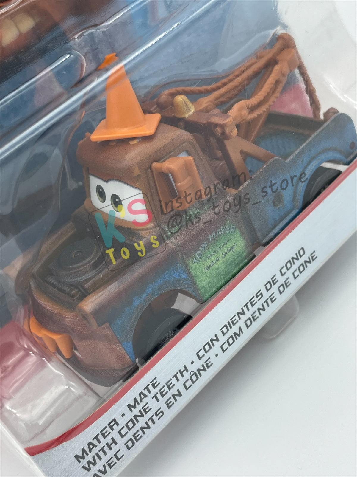 DELUXE DISNEY PIXAR CARS "MATER WITH CONE TEETH" - BNIP