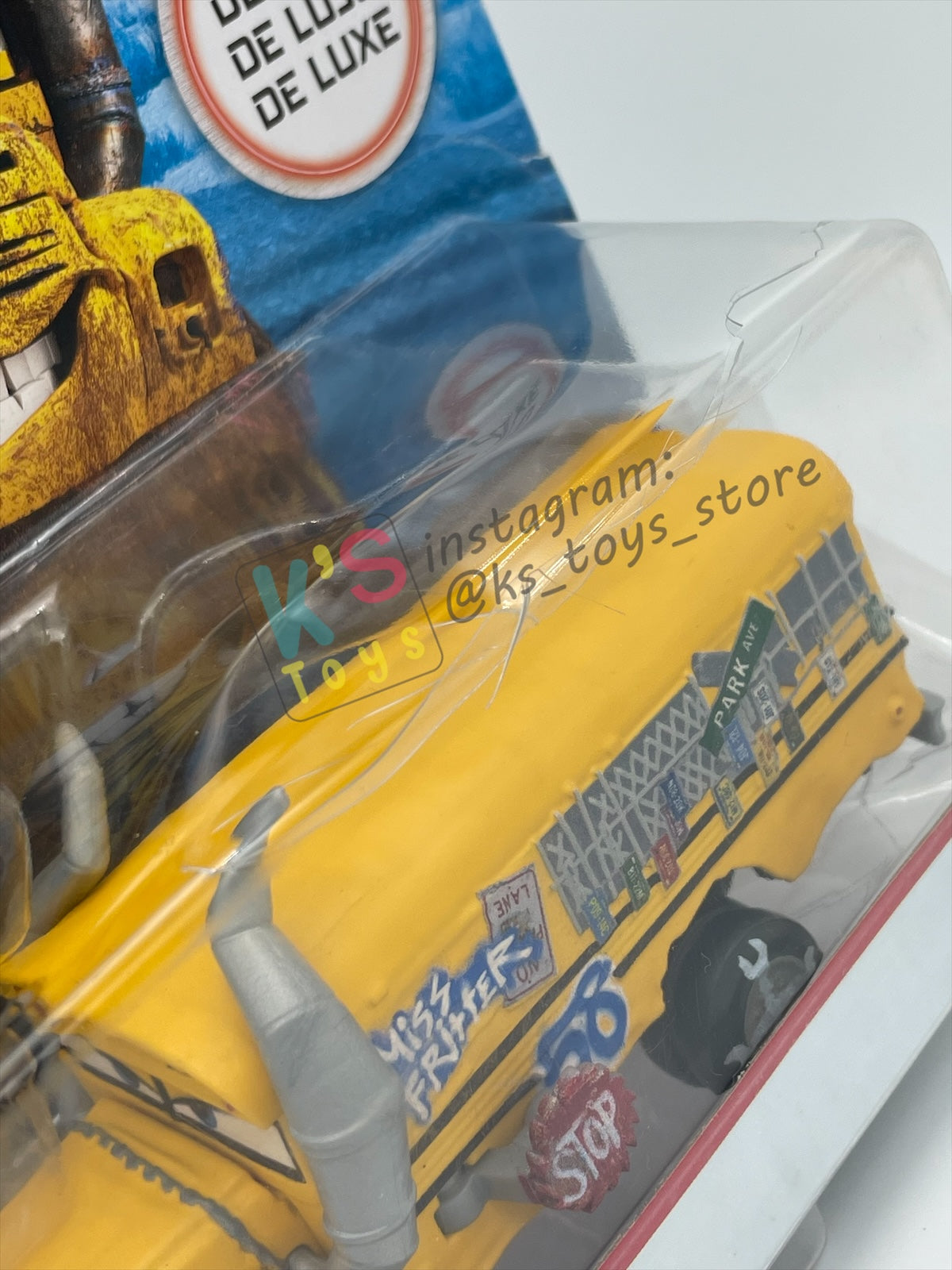 DELUXE DISNEY PIXAR CARS - MISS FRITTER - THUNDER HOLLOWS SERIES - BNIP - CRACKED BLISTER!!