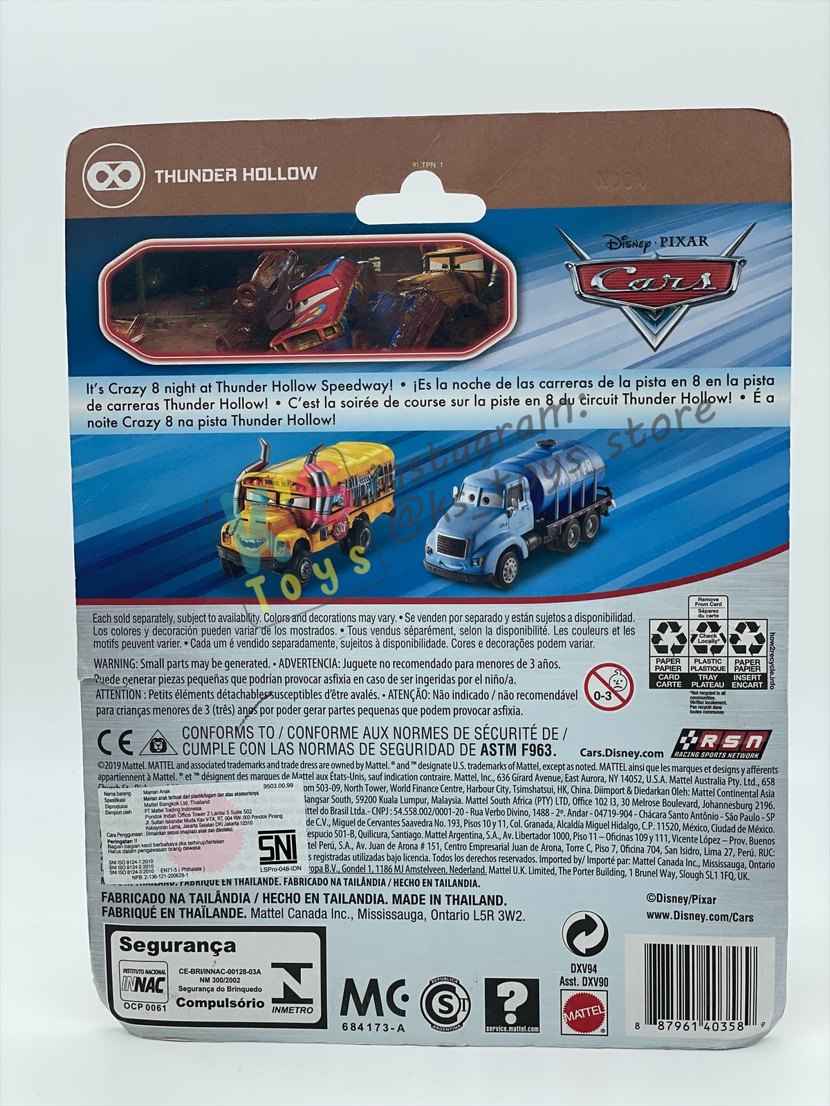 DELUXE DISNEY PIXAR CARS - MISS FRITTER - THUNDER HOLLOWS SERIES - BNIP - CRACKED BLISTER!!