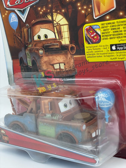 DISNEY PIXAR CARS 1:55 BY MATTEL, "MATER WITH BALLOON" - 95 RETURNS SERIES - BNIP