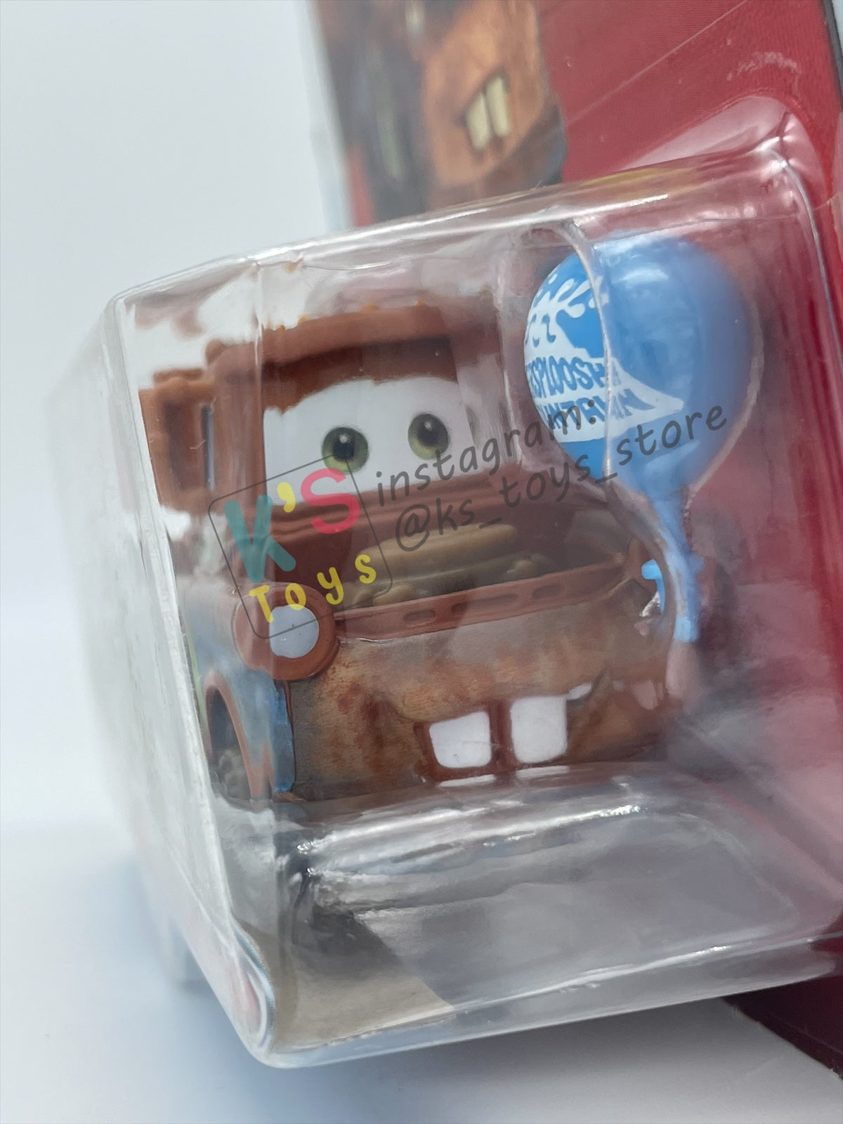 DISNEY PIXAR CARS 1:55 BY MATTEL, "MATER WITH BALLOON" - 95 RETURNS SERIES - BNIP