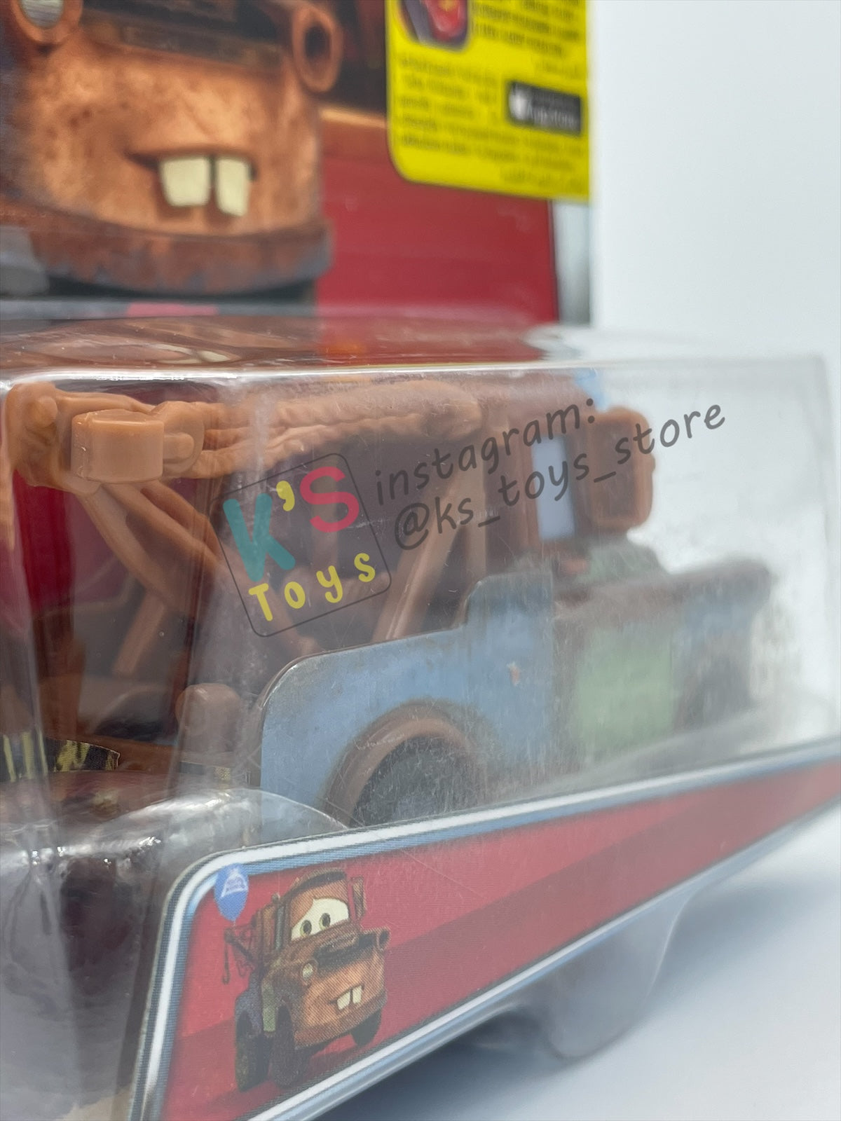 DISNEY PIXAR CARS 1:55 BY MATTEL, "MATER WITH BALLOON" - 95 RETURNS SERIES - BNIP