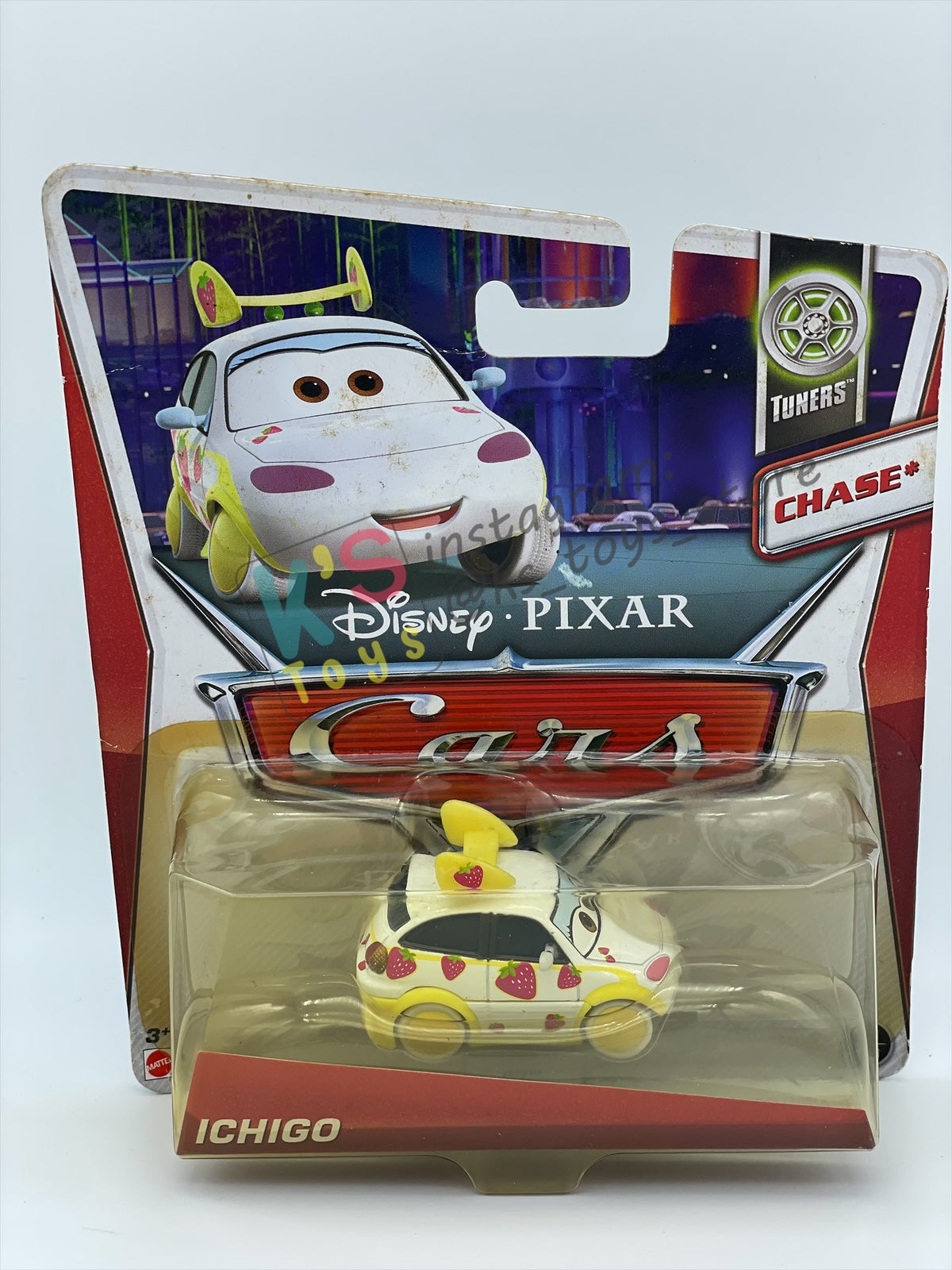DISNEY PIXAR CARS 1:55 BY MATTEL, ICHIGO - TUNERS CHASE PACKAGE  - BNIP - READ DESCRIPTION!!!