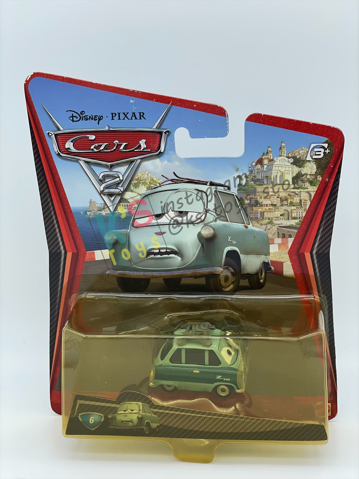 DISNEY PIXAR CARS BY MATTEL, "PROFESSOR Z" - CARS 2 SERIES - BNIP - READ DESCRIPTION!!!
