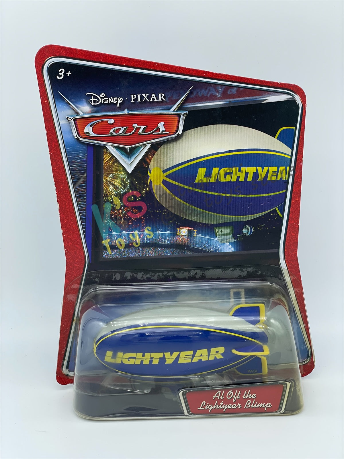 DISNEY PIXAR CARS BY MATTEL, AL OFT THE LIGHTYEAR BLIMP - WALMART VERSION - BNIP