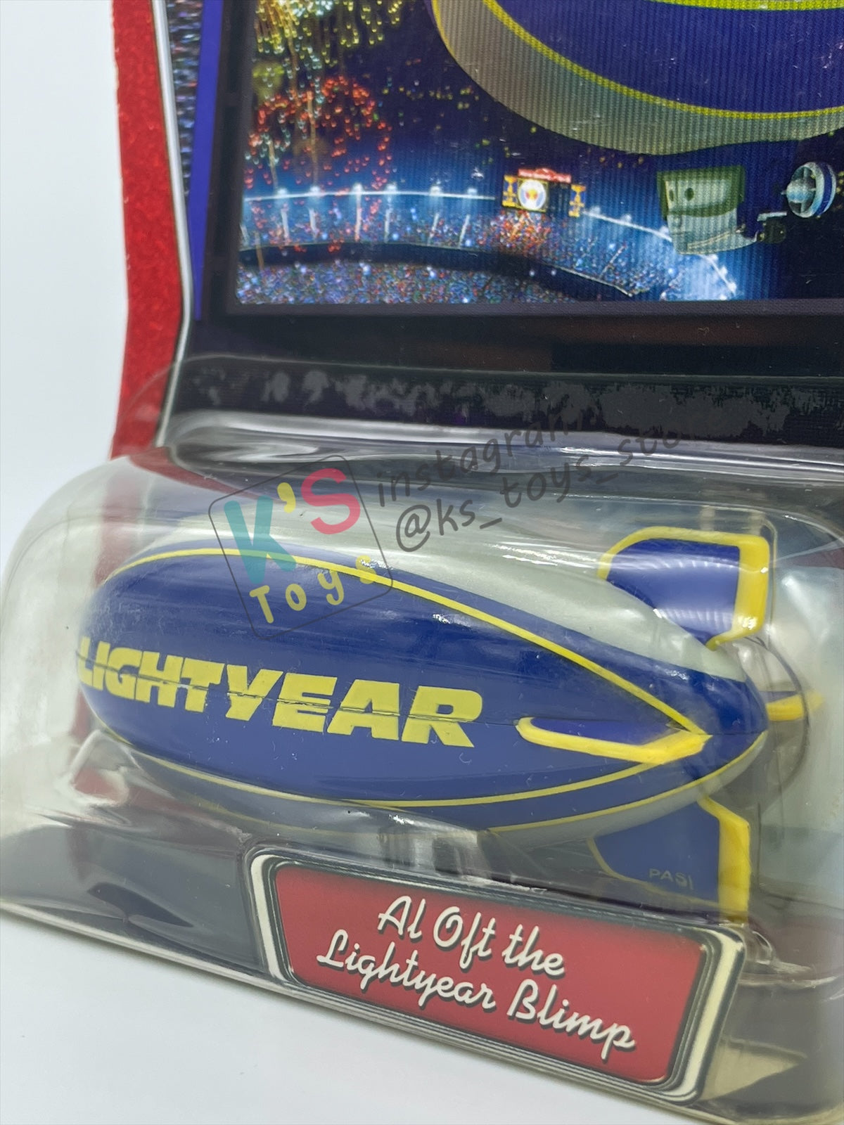 DISNEY PIXAR CARS BY MATTEL, AL OFT THE LIGHTYEAR BLIMP - WALMART VERSION - BNIP