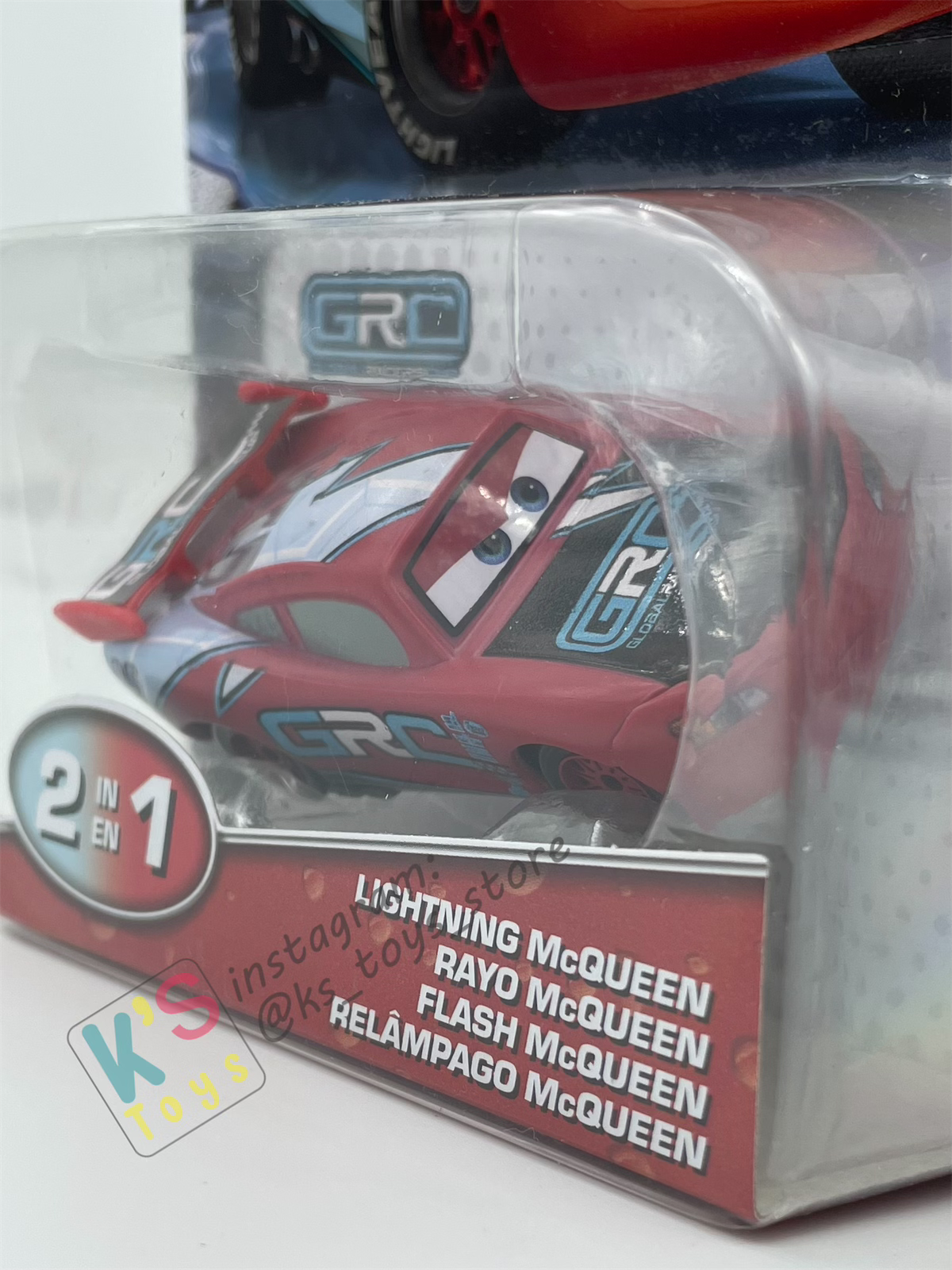 COLOR CHANGERS Disney Pixar Cars by MATTEL, GRC LIGHTNING MCQUEEN (RED / LIGHT BLUE) - 2025 NEW RELEASE - BNIP