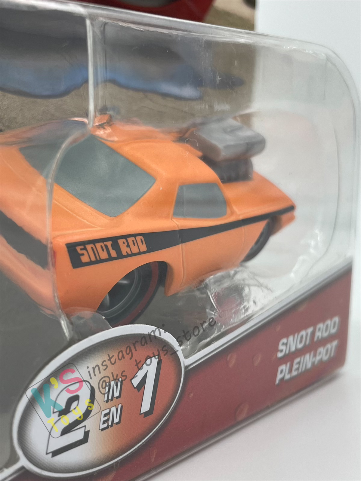 COLOR CHANGERS Disney Pixar Cars by MATTEL, SNOT ROD (ORANGE / WHITE) - 2025 NEW RELEASE - BNIP
