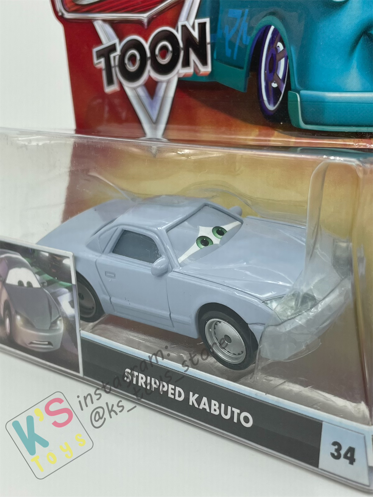 DISNEY PIXAR CARS "STRIPPED KABUTO" TOKYO MATER SERIES - Cars Toon - BNIP