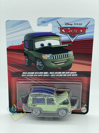DISNEY PIXAR CARS BY MATTEL - "MILES AXELROD OPEN HOOD" 2023 RE-RELEASED - BNIP