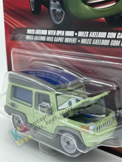 DISNEY PIXAR CARS BY MATTEL - "MILES AXELROD OPEN HOOD" 2023 RE-RELEASED - BNIP