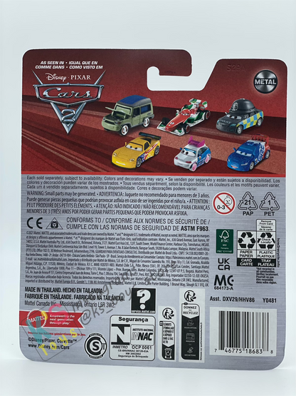 DISNEY PIXAR CARS BY MATTEL - "MARK WHEELSEN" 2023 RE-RELEASED - BNIP