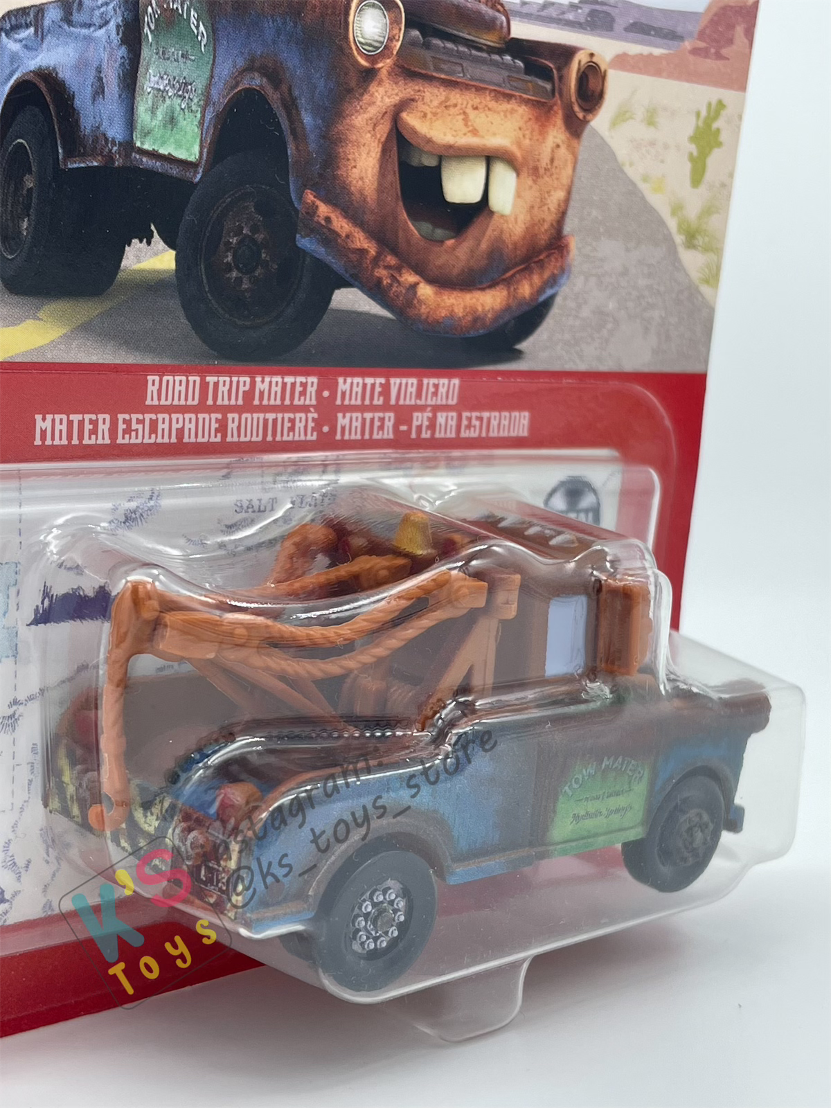 DISNEY PIXAR CARS BY MATTEL - "MATER", CARS ON THE ROAD 2023 RE-RELEASED - BNIP