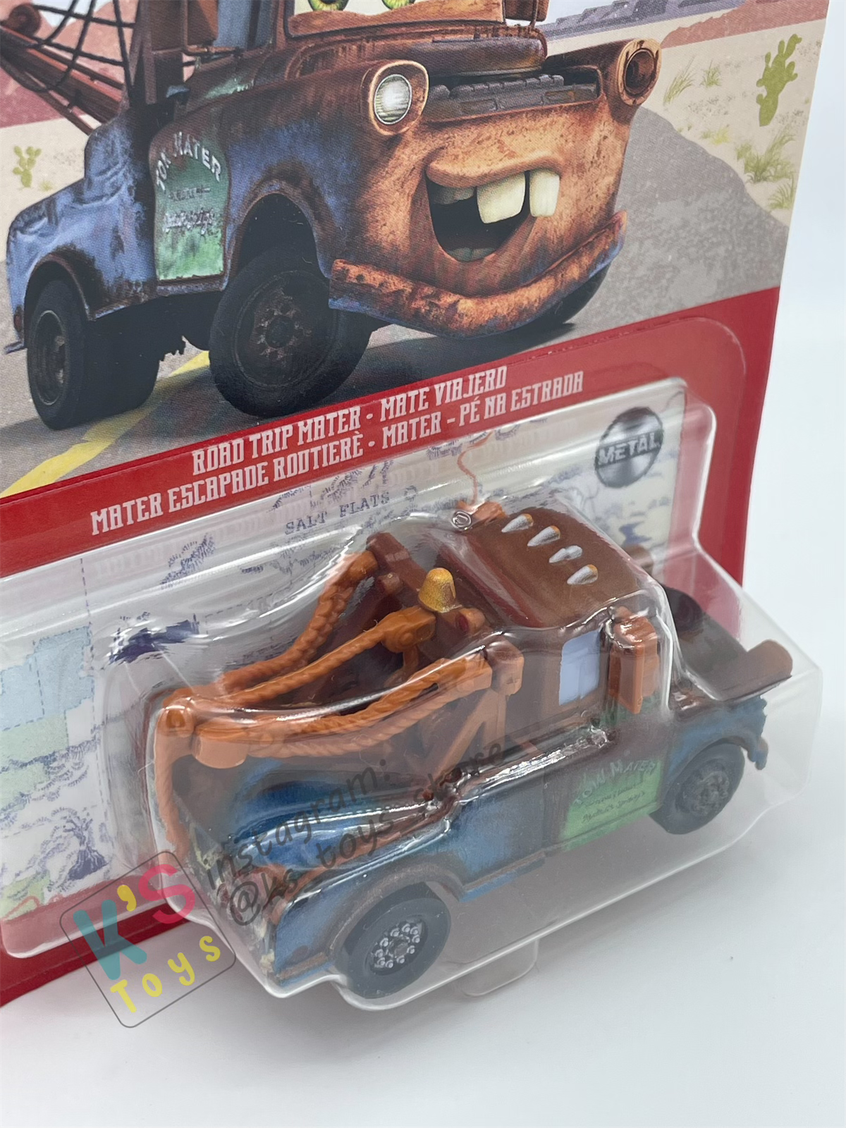 DISNEY PIXAR CARS BY MATTEL - "MATER", CARS ON THE ROAD 2023 RE-RELEASED - BNIP