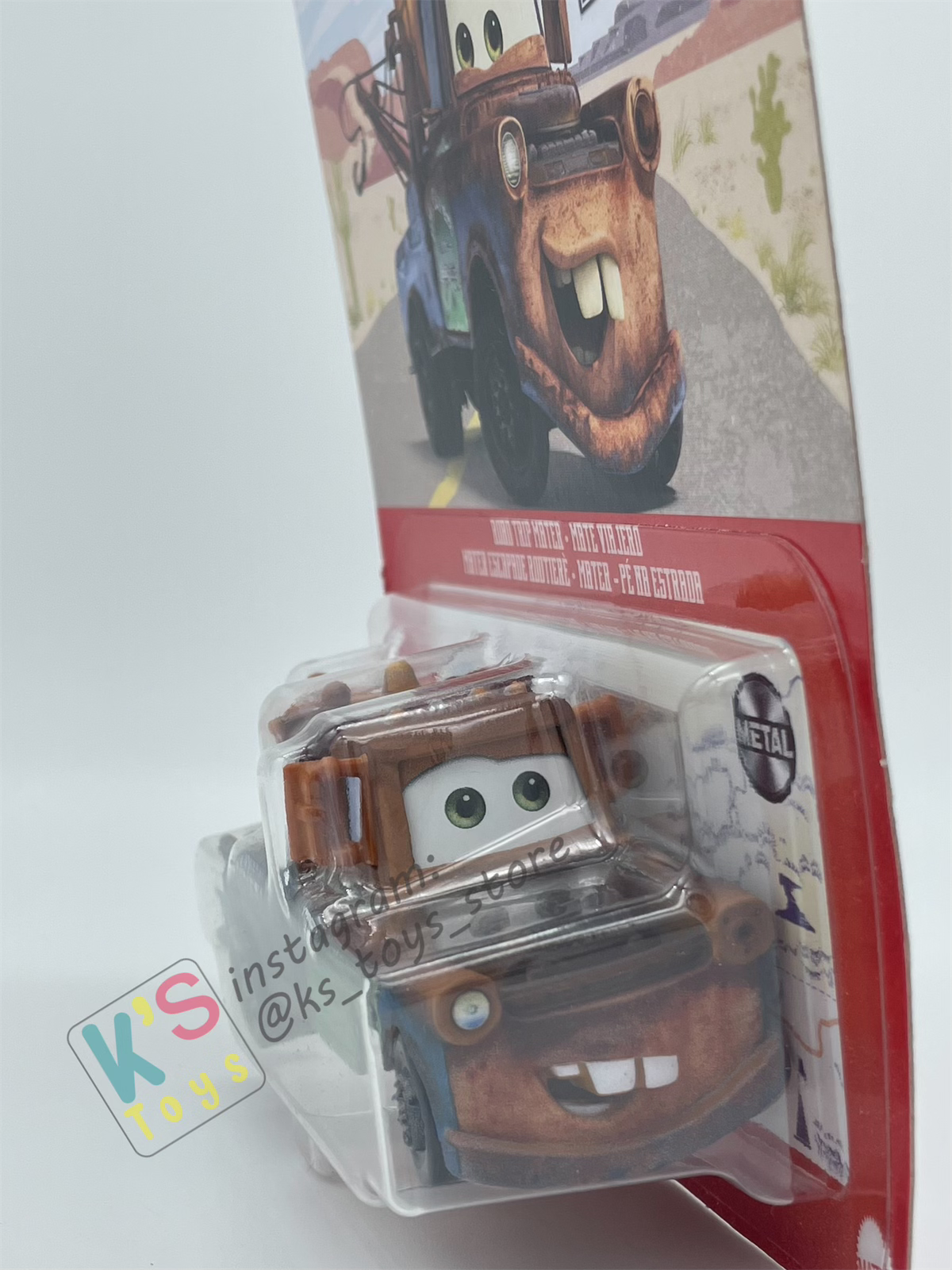 DISNEY PIXAR CARS BY MATTEL - "MATER", CARS ON THE ROAD 2023 RE-RELEASED - BNIP
