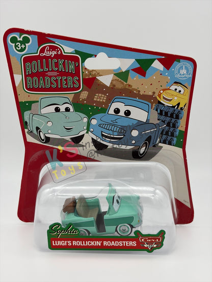 Complete Set / Bundle of 5 pcs of "LUIGI'S ROLLICKIN' ROADSTERS: SERGIO, SOPHIA, ANGELO, PASQUALE, AND SALVATORE" Exclusive Cars Land Disney Parks Cars - BNIP