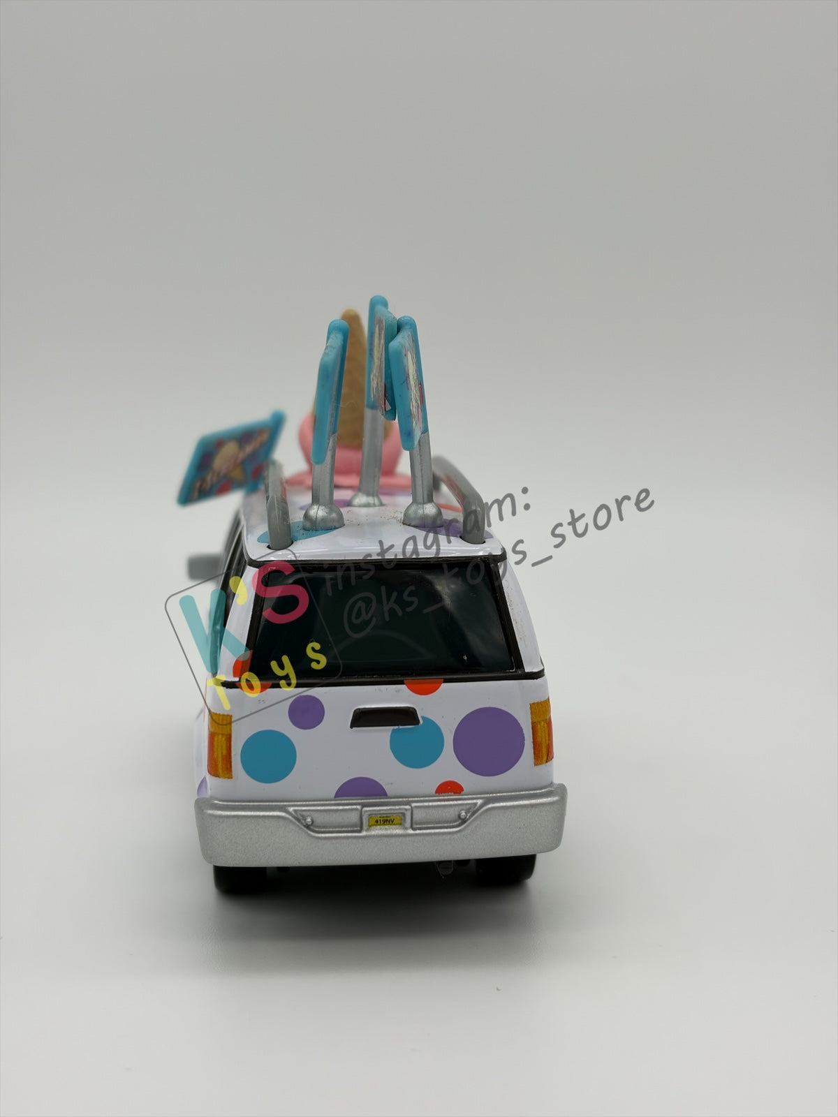 PRE-OWNED / LOOSE DISNEY PIXAR CARS 1:55 BY MATTEL - "I-SCREAMER’S BIGGEST FAN" MONSTER TRUCK MATER SERIES - MINT CONDITION