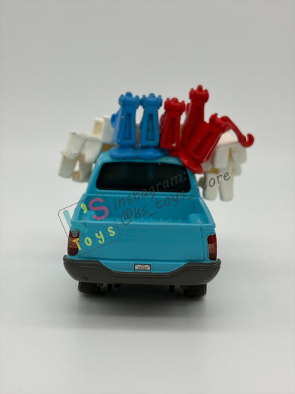 PRE-OWNED / LOOSE DISNEY PIXAR CARS 1:55 BY MATTEL - "BUCK THE TOOTH VENDOR" MATER THE GREATER SERIES - GOOD CONDITION