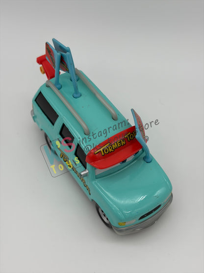 PRE-OWNED / LOOSE DISNEY PIXAR CARS BY MATTEL - "TORMENTOR’S BIGGEST FAN" MONSTER TRUCK MATER - GOOD CONDITION
