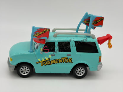 PRE-OWNED / LOOSE DISNEY PIXAR CARS BY MATTEL - "TORMENTOR’S BIGGEST FAN" MONSTER TRUCK MATER - GOOD CONDITION