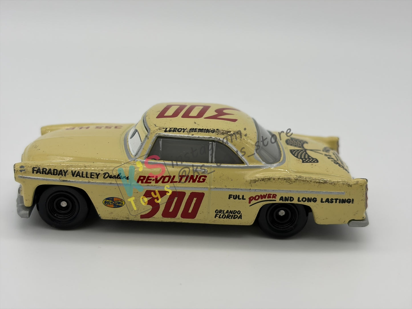 PRE-OWNED / LOOSE DISNEY PIXAR CARS 1:55 BY MATTEL - "LEROY HEMING" CARS 3 DOC'S RACING DAYS - PLAYED CONDITION - READ DESCRIPTION!!!!!!