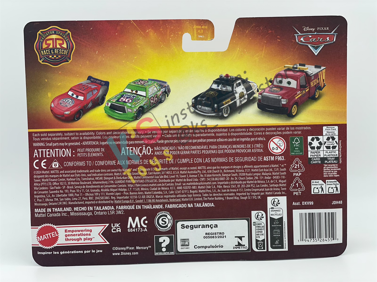 Disney Pixar Cars 1:55 by Mattel 2-Pack RACE RESCUE CRUZ RAMIREZ AND RACE RESCUE DANNY SWERVEZ - RACE AND RESCUE SERIES - 2025 NEW RELEASE - BNIP
