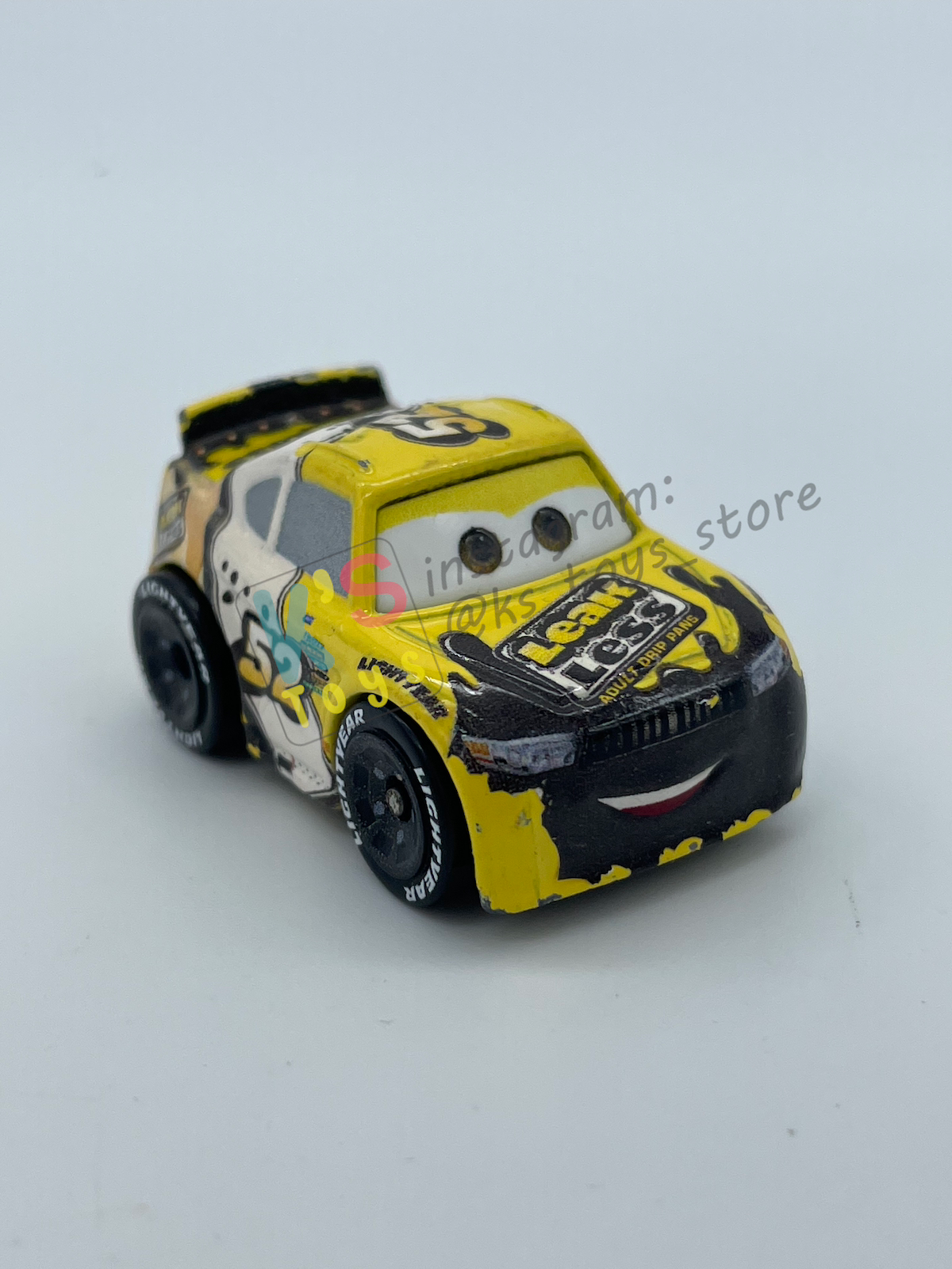 Loose Mini Racers Pixar Disney Cars, BRIAN SPARK (CLAUDE SCRUGGS) - Played in Good Condition