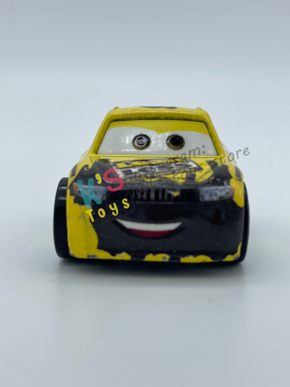 Loose Mini Racers Pixar Disney Cars, BRIAN SPARK (CLAUDE SCRUGGS) - Played in Good Condition