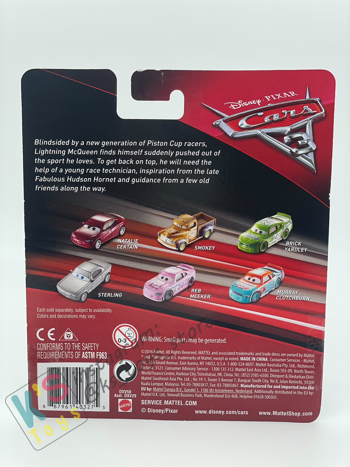 DISNEY PIXAR CARS "CAL WEATHERS" CARS 3 - BNIP