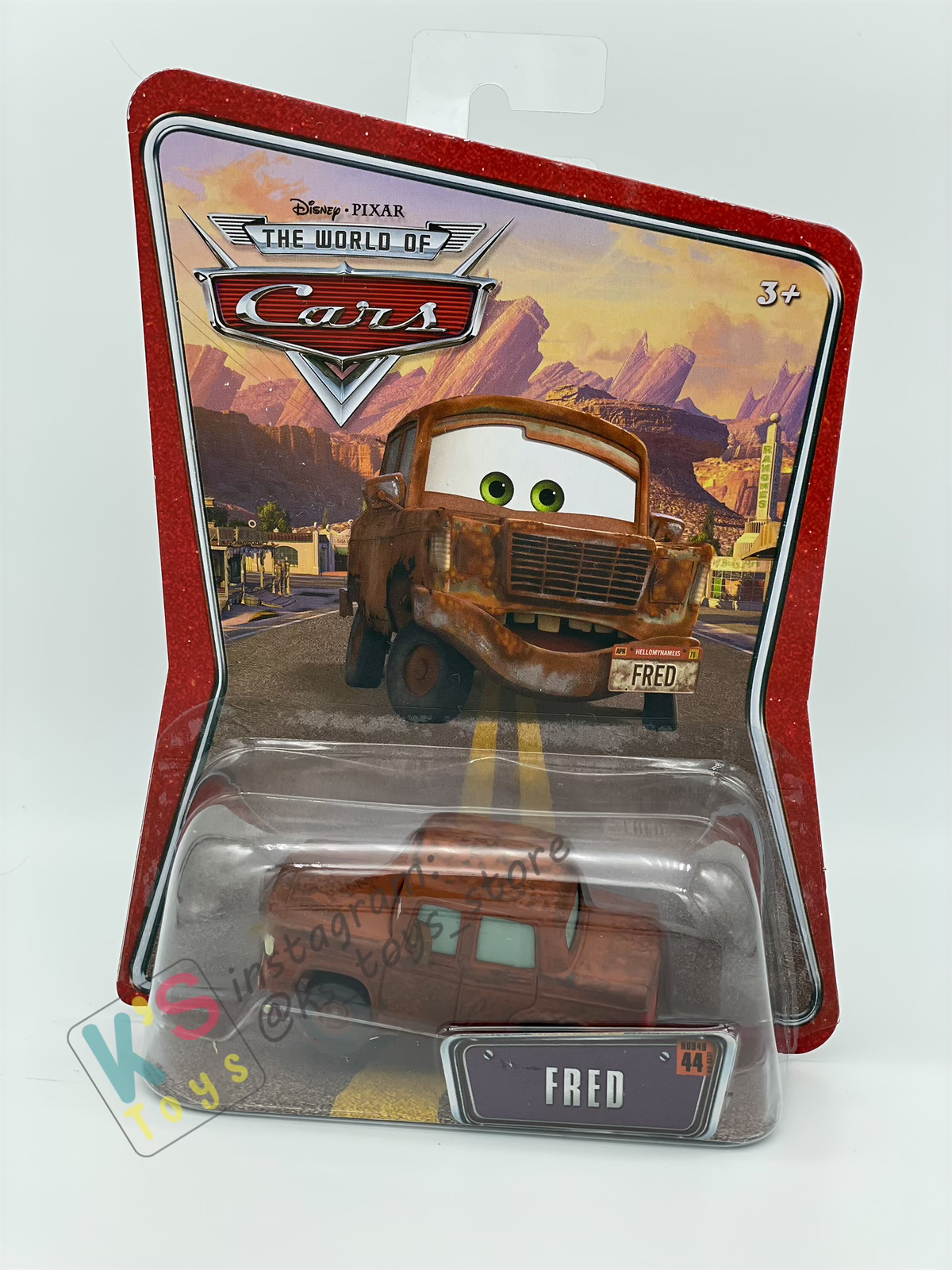 DISNEY PIXAR CARS 1:55 BY MATTEL, FRED - THE WORLD OF CARS SERIES - BNIP