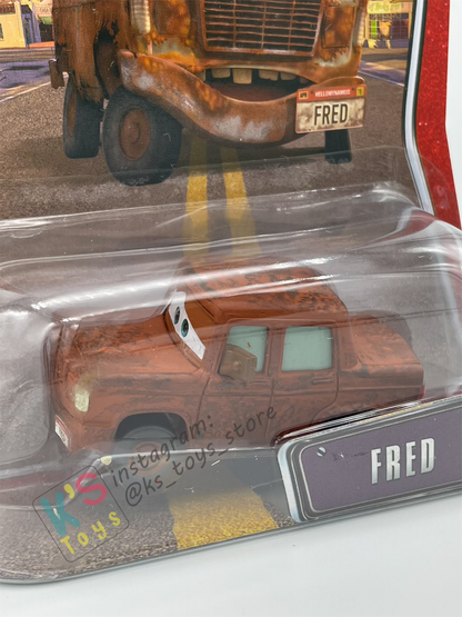 DISNEY PIXAR CARS 1:55 BY MATTEL, FRED - THE WORLD OF CARS SERIES - BNIP