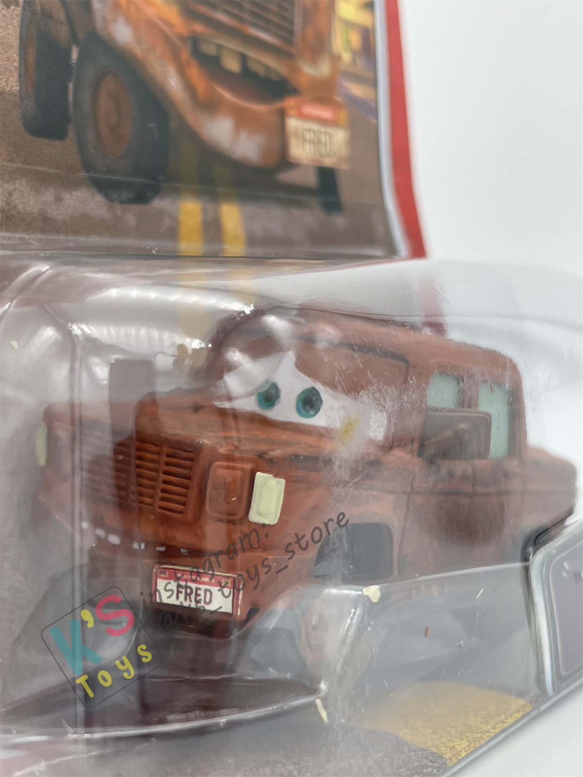 DISNEY PIXAR CARS 1:55 BY MATTEL, FRED - THE WORLD OF CARS SERIES - BNIP