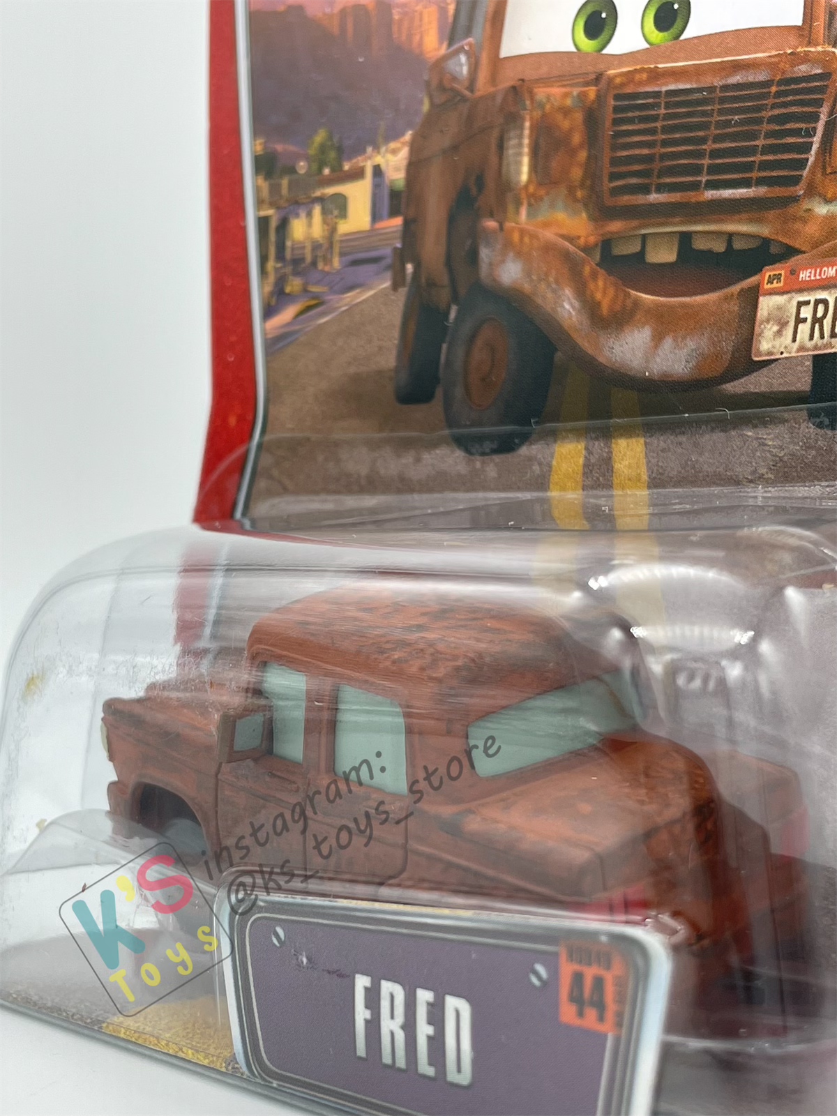 DISNEY PIXAR CARS 1:55 BY MATTEL, FRED - THE WORLD OF CARS SERIES - BNIP