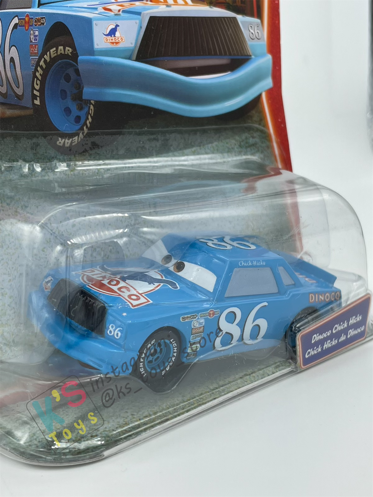 DISNEY PIXAR CARS BY MATTEL, DINOCO CHICK HICKS - SUPERCHARGED SERIES - BNIP