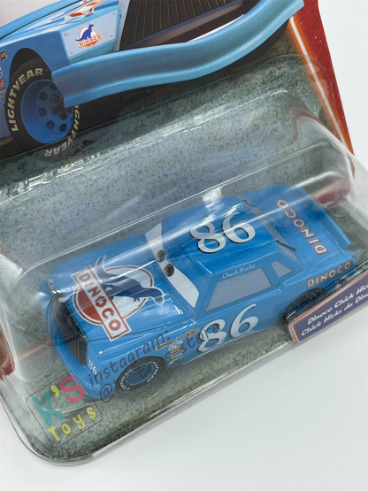 DISNEY PIXAR CARS BY MATTEL, DINOCO CHICK HICKS - SUPERCHARGED SERIES - BNIP