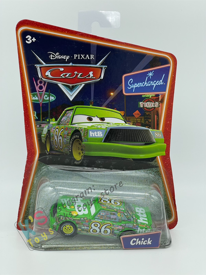 DISNEY PIXAR CARS BY MATTEL, CHICK HICKS - SUPERCHARGED SERIES - BNIP