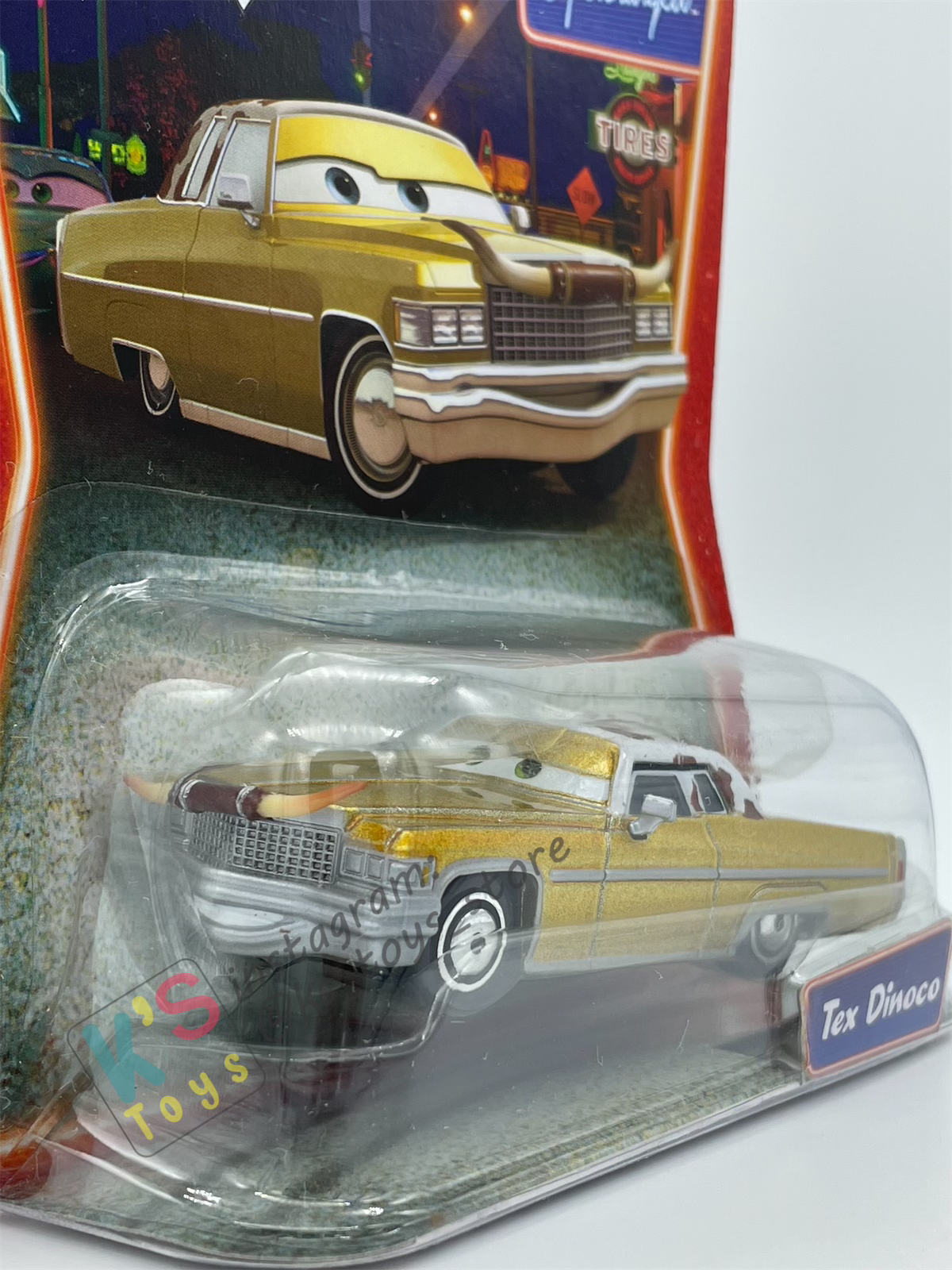 DISNEY PIXAR CARS BY MATTEL, TEX DINOCO - SUPERCHARGED SERIES - BNIP