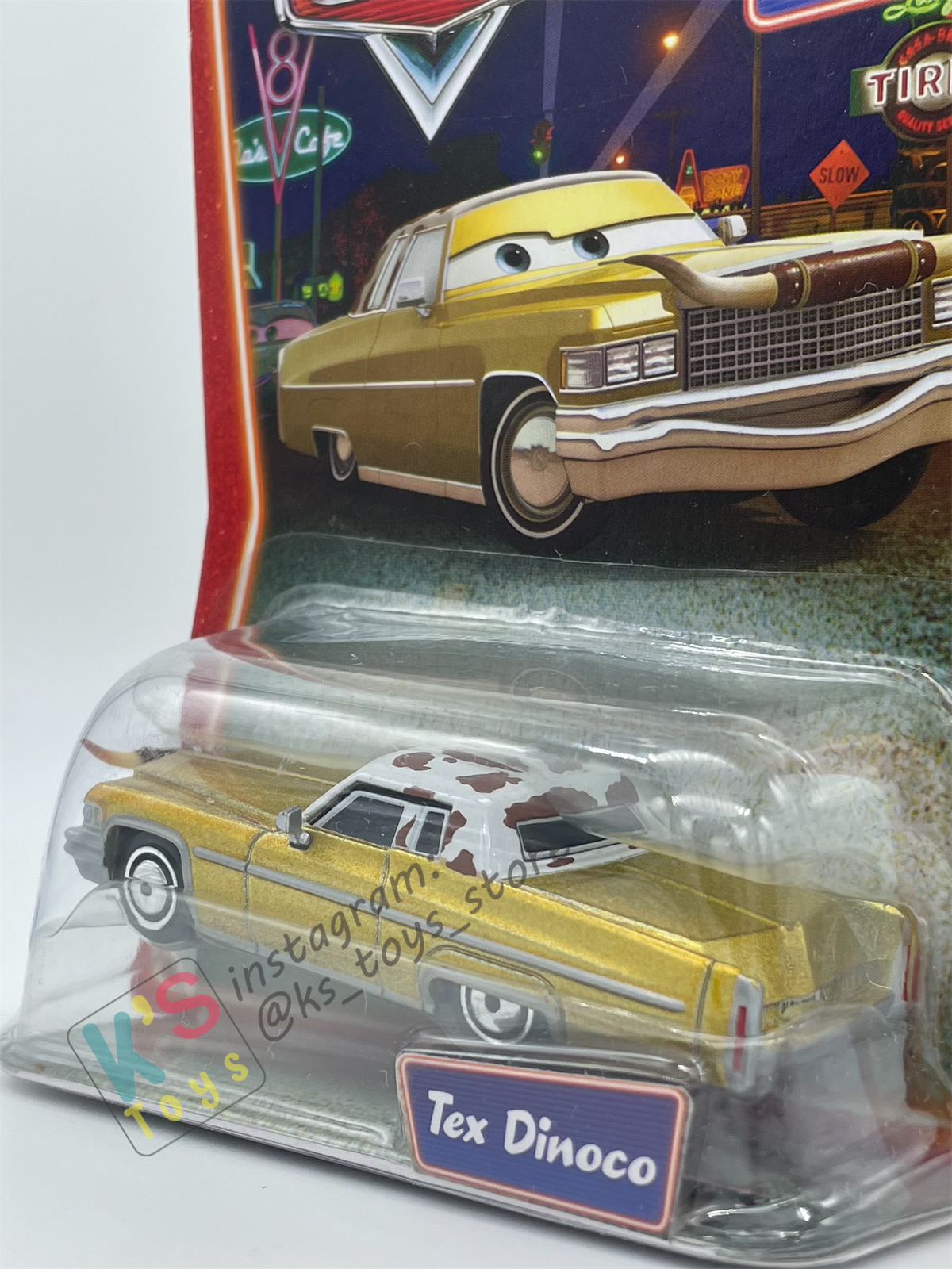 DISNEY PIXAR CARS BY MATTEL, TEX DINOCO - SUPERCHARGED SERIES - BNIP