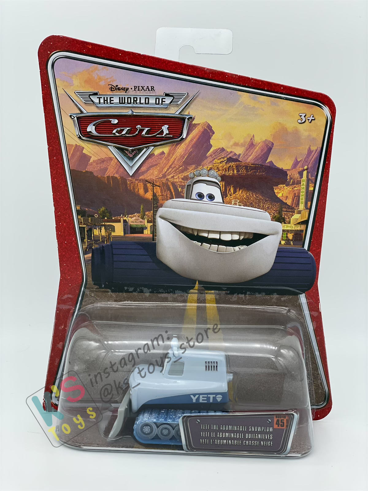 DISNEY PIXAR CARS BY MATTEL, YETI THE ABOMINABLE SNOWPLOW - SUPERCHARGED SERIES - BNIP