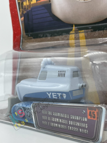 DISNEY PIXAR CARS BY MATTEL, YETI THE ABOMINABLE SNOWPLOW - SUPERCHARGED SERIES - BNIP