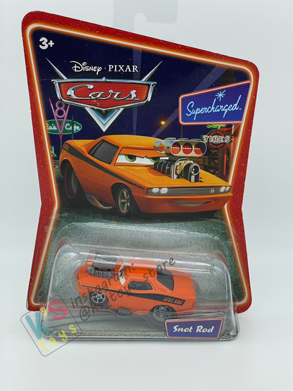 DISNEY PIXAR CARS BY MATTEL, SNOT ROD - SUPERCHARGED SERIES - BNIP