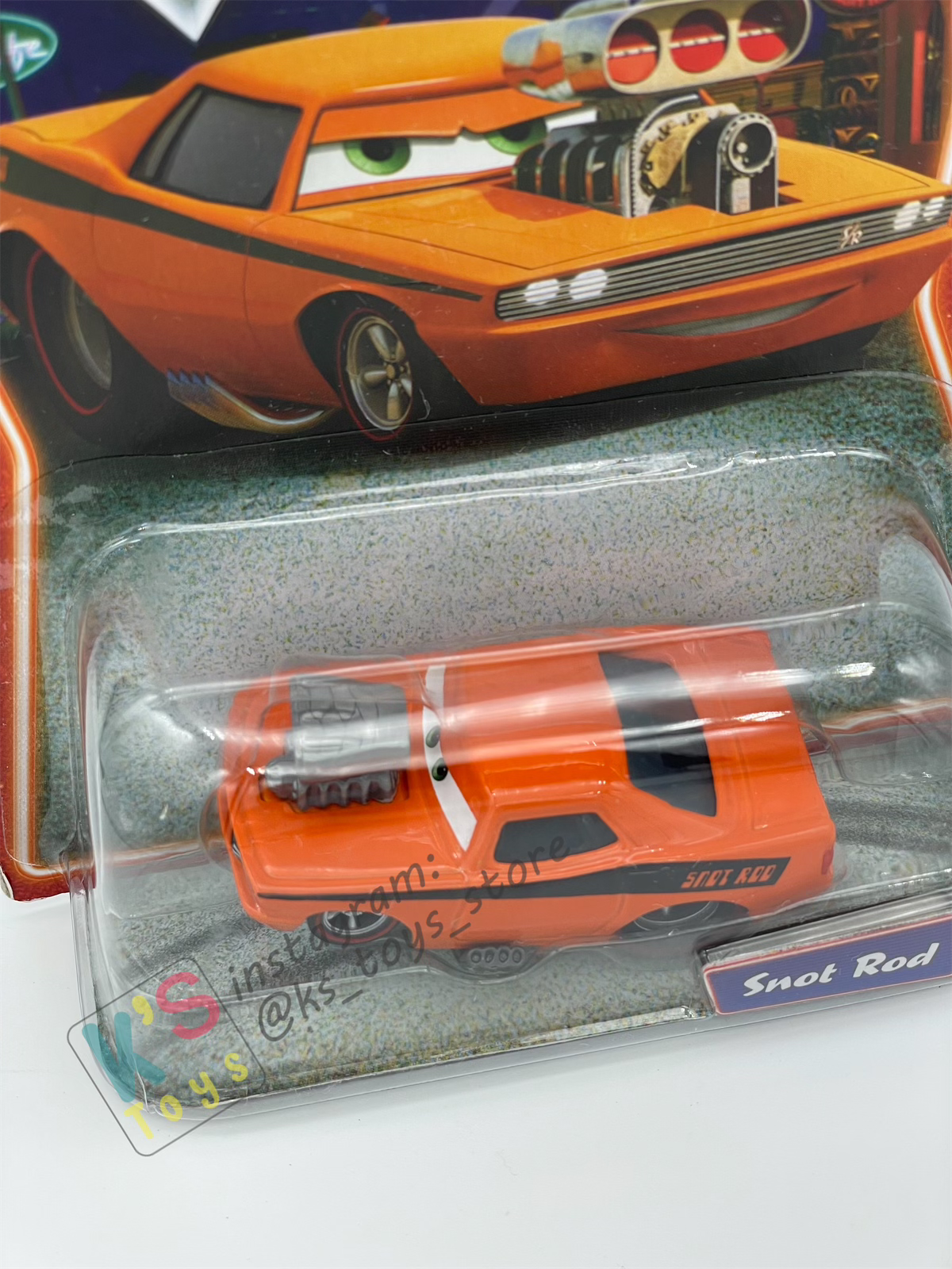 DISNEY PIXAR CARS BY MATTEL, SNOT ROD - SUPERCHARGED SERIES - BNIP