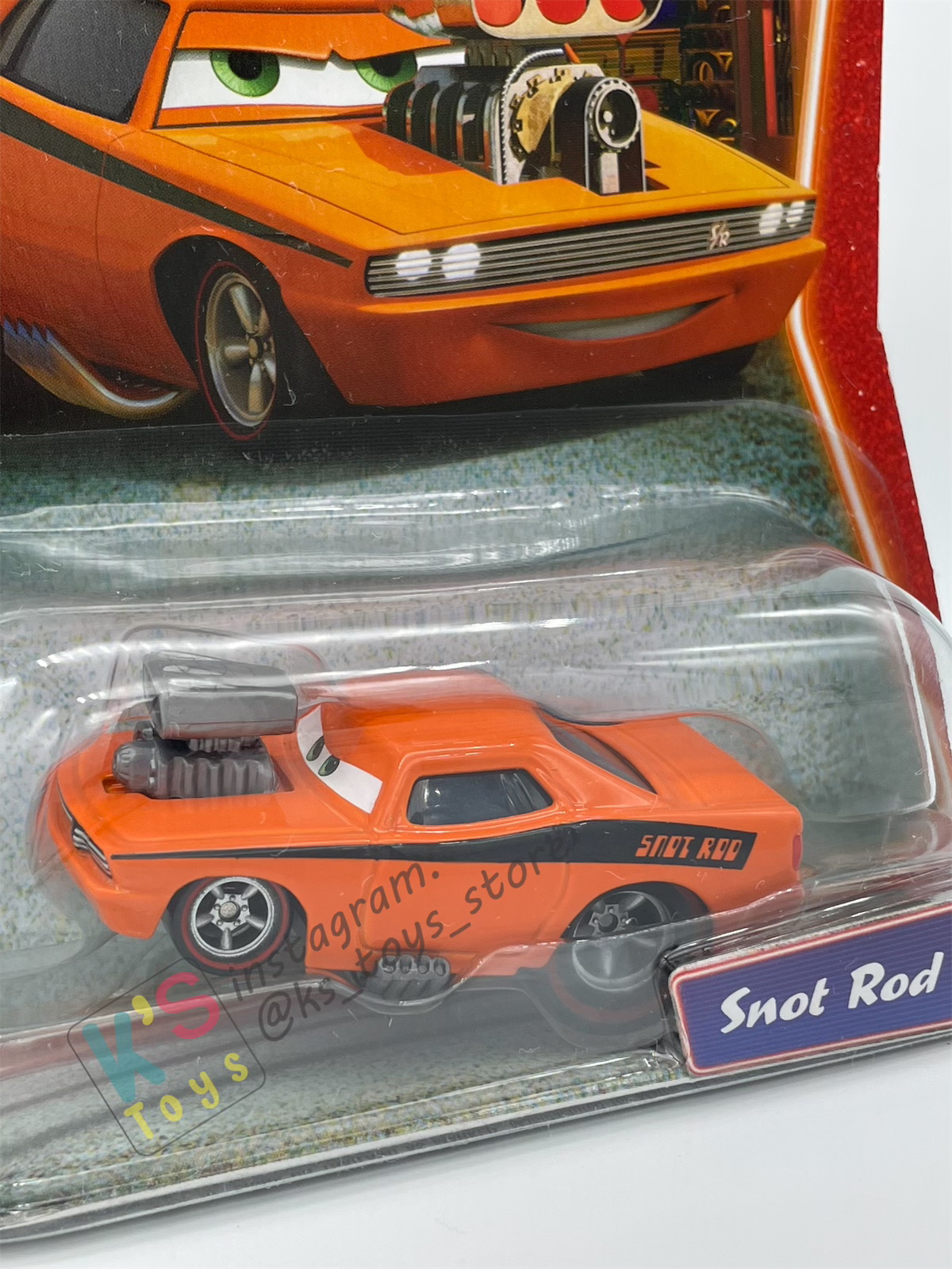 DISNEY PIXAR CARS BY MATTEL, SNOT ROD - SUPERCHARGED SERIES - BNIP
