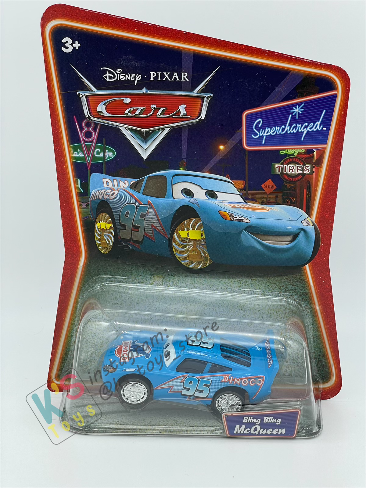 DISNEY PIXAR CARS BY MATTEL, BLING BLING LIGHTNING MCQUEEN - SUPERCHARGED SERIES - BNIP