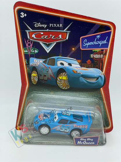 DISNEY PIXAR CARS BY MATTEL, BLING BLING LIGHTNING MCQUEEN - SUPERCHARGED SERIES - BNIP